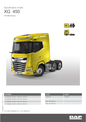 Tarktör parçaları DAF XG 530 FTG