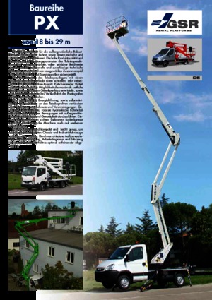 Trailer Mounted Articulating Boom Lifts GSR E290PX Comfort