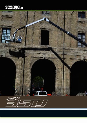 Truck Mounted Telescopic Boom Lifts Socage forSte 35 TJ