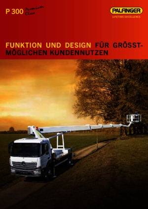 Truck Mounted Telescopic Boom Lifts Palfinger P 300