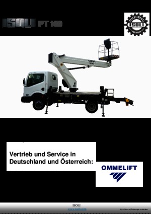 Truck Mounted Telescopic Boom Lifts ISOLI PT160
