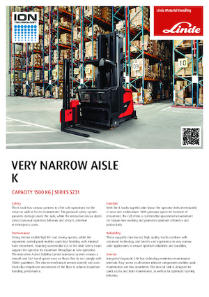 Turret trucks Linde K 0.9