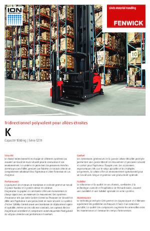 Turret trucks Linde K 0.9