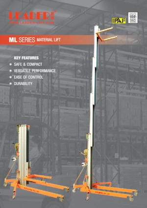 Single Vertical Mast Boom Lifts Leader ML 25
