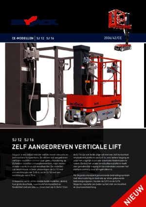 Single Vertical Mast Boom Lifts Skyjack SJ 16