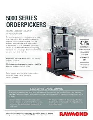 Order Pickers & Cherry Picker Forklifts RAYMOND 5300