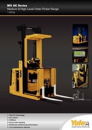 Order Pickers & Cherry Picker Forklifts Yale MO 10 E 17 WP