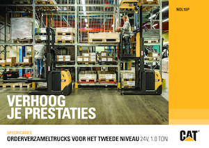 Order Pickers & Cherry Picker Forklifts Caterpillar NOL10P 