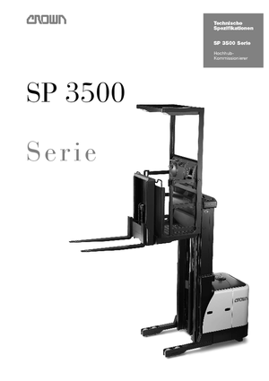 Order Pickers & Cherry Picker Forklifts Crown SP 3522-1.0 TL
