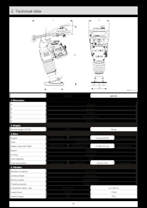 Gasoline and Diesel Rammers Ammann ATR 68 C