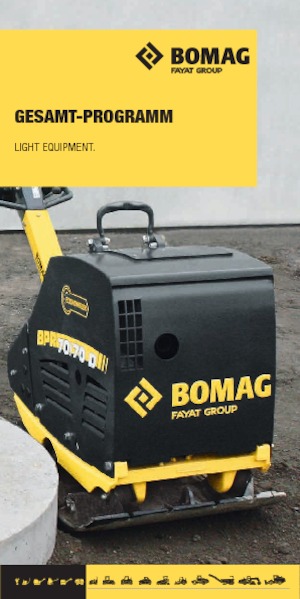 Gasoline and Diesel Rammers Bomag BT 80 D