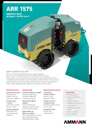 Vibration Trench Rollers Ammann ARR 1575 St V