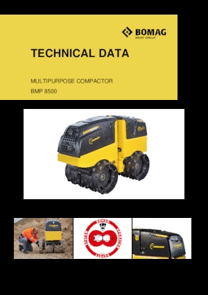 Vibration Trench Rollers Bomag BMP 8500