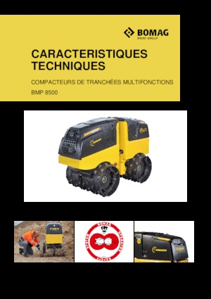 Vibration Trench Rollers Bomag BMP 8500
