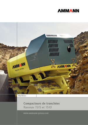 Vibration Trench Rollers Ammann Rammax 1515 M