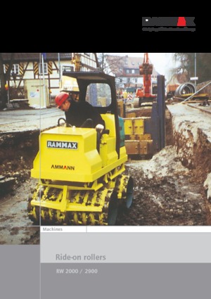 Vibration Trench Rollers Rammax RW 2000 HF
