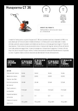 Beton Perdah Makinesi Husqvarna CT 36