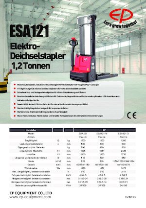 Walkie Stackers EP ESA121