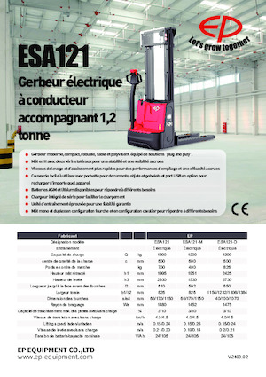 Walkie Stackers EP ESA121