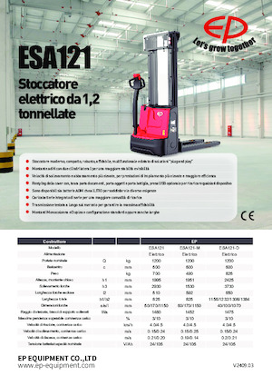 Walkie Stackers EP ESA121