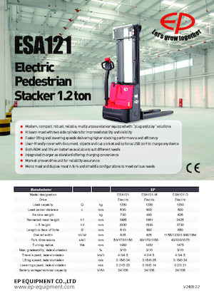 Walkie Stackers EP ESA121-D