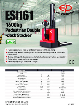 Walkie Stackers EP ESi161