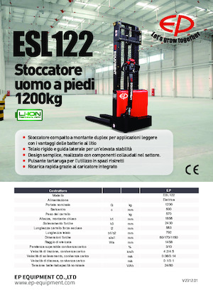 Walkie Stackers EP ESL122
