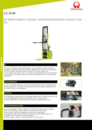 Walkie Stackers PRAMAC Lifter LX 12/38