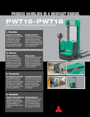 Walkie Stackers Mitsubishi PWT15
