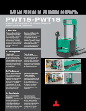 Walkie Stackers Mitsubishi PWT15
