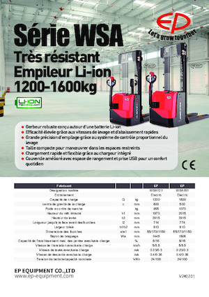 Walkie Stackers EP WSA121