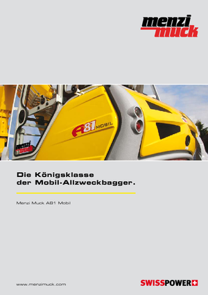 Walking Excavators Menzi A 81 Mobil