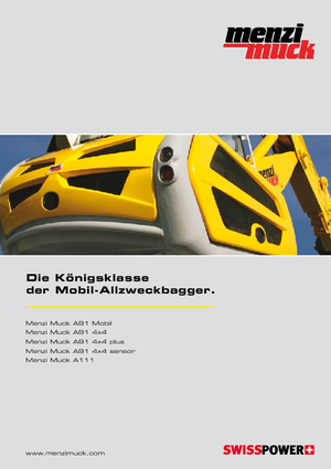 Walking Excavators Menzi A 91 Mobil