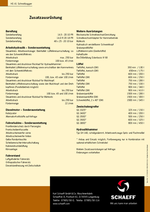 Yürüyen ekskavatörler Terex-Schaeff HS 41