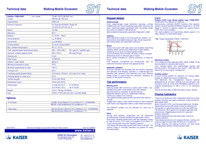 Walking Excavators Kaiser S 1-5