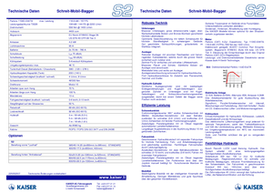 Walking Excavators Kaiser S 2 Mobil