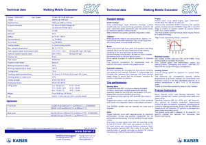 Yürüyen ekskavatörler Kaiser S X