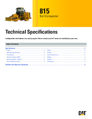 Waste Compactors Caterpillar 815