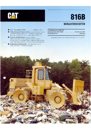 Waste Compactors Caterpillar 816 B