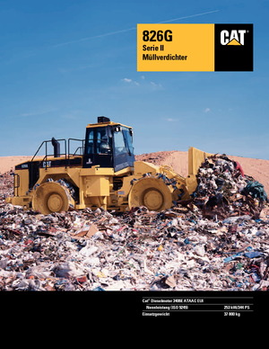 Waste Compactors Caterpillar 826 G II