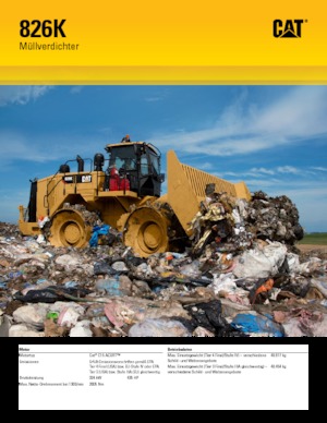 Waste Compactors Caterpillar 826K