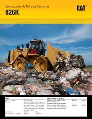 Waste Compactors Caterpillar 826K