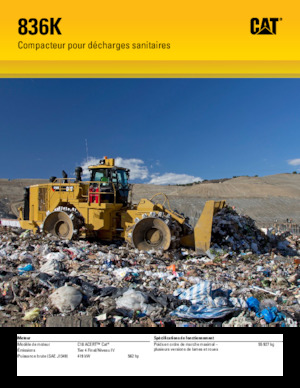 Atık sıkıştırıcılar Caterpillar 836K