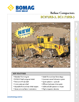 Atık sıkıştırıcılar Bomag BC 1172 RB 3