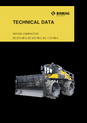Atık sıkıştırıcılar Bomag BC 873 RB 5