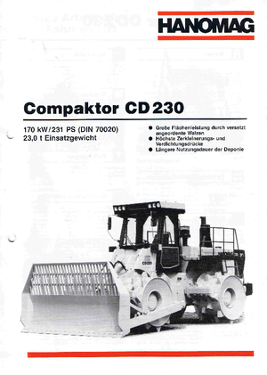 Waste Compactors Hanomag CD 230