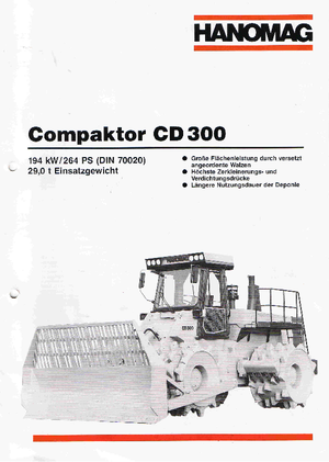 Waste Compactors Hanomag CD 300