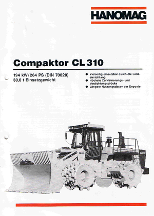 Waste Compactors Hanomag CL 310