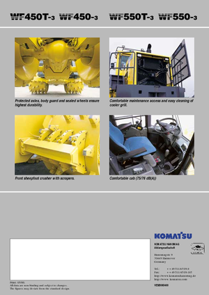 Atık sıkıştırıcılar Komatsu WF450T-3