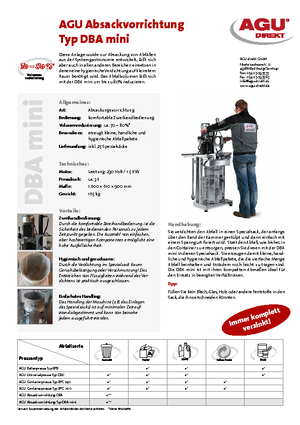 Waste Presses AGU DBA mini